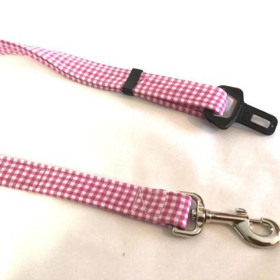 China High Quality Dogs Polyester Dye Sublimation Printing Custom Dog Car Seat Belt for sale