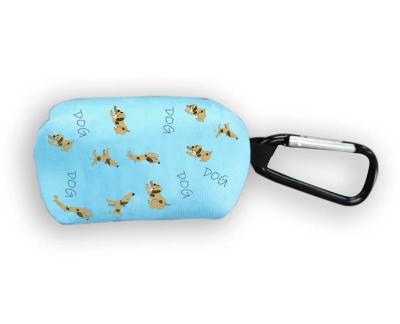 China New Dogs Dog Products Heat Transfer Printing Custom Pattern Dog Poop Bag Holder for sale