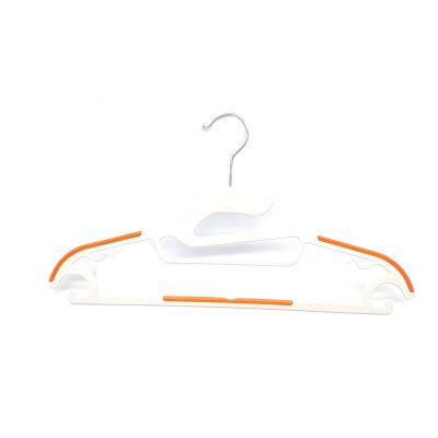 China Modern colorful plastic wet-dry hanger, plastic clothes hanger, with soft hanger, ultra-thin and save cabinet space for sale