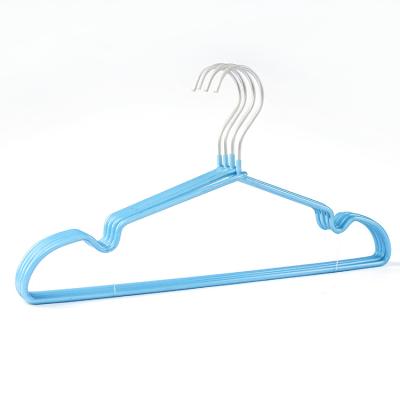 China OU Clothes Hanger Hanger Household Modern Adult Thick Groove Non-Slip Dip Hanger for sale