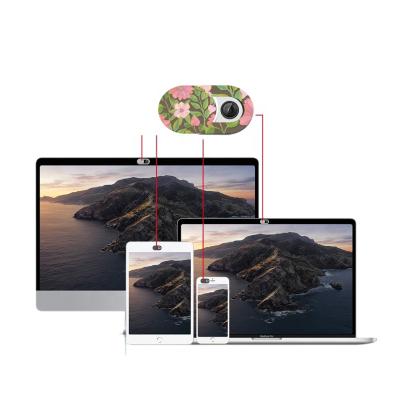 China Protect Privacy Laptop Camera Privacy Cover Flower Patterns Slide To Camera Mobile Phone Tablet Camera Open And Close Block for sale