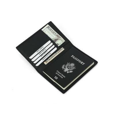 China Stylish Design Passport Wallet with 6 Card Slots and 1 Passport Slot Credit Safe Genuine Leather Card Case RFID Blocking Travel Passport Holder Wallet for Women Men for sale