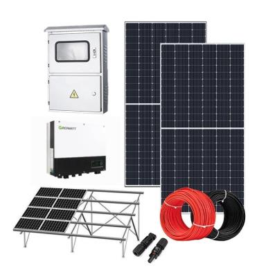 China 3kw 4kw 5kw 6kw Solar Panel Home Energy Storage On Grid For Hybrid Home PV System Solar Panel Rack System for sale