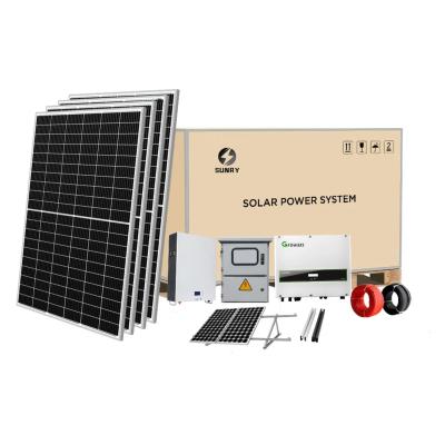 China 5kw 4kw home hybrid solar system for home with accumulator grid tie solar systems 5kw single phase solar power system home for sale