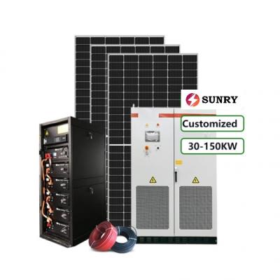 China Home Hospital Use Solar Power Energy Storage System 50kw 100kw Solar Hybrid System With Solar Accumulator Grid Tie Systems for sale