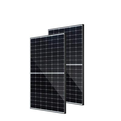 China 400w 405w 410w 415w 182mm 108 Cell Black Frame Mono Solar Panel Half Roof Install PV Module 410 Watt 400w 182mmx182mm for sale