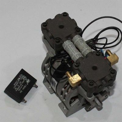 China 60W Small Oil Free Air Compressor Oil Less Vacuum Pump For Food Industry 220V 50Hz for sale