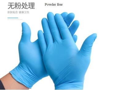 China Nitrile handle Gloves Powder Free Medical Use Doctor Use Elastic nitrile Gloves for sale