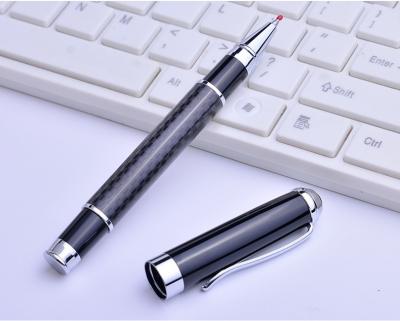 Chine Stylo exécutif de fibre de carbone   cadeau noir de luxe de stylo de fibre de carbone pour la signature d'affaires à vendre