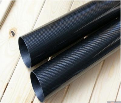 China high glossy 3K plain 3K twill weave carbon fiber tubes for sale