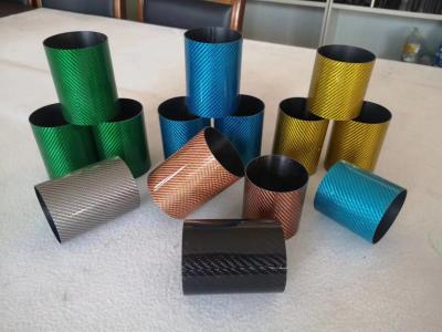 Chine colorful carbon fiber tubing large diameter colorful carbon tubes made in China à vendre