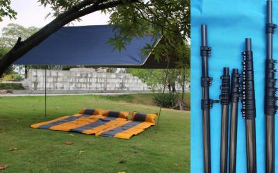 China 3m 10ft  5m 16ft 8m 26ft  carbon fiber telescopic pole for the canopy of the heavens  tent rod at outdoors for sale