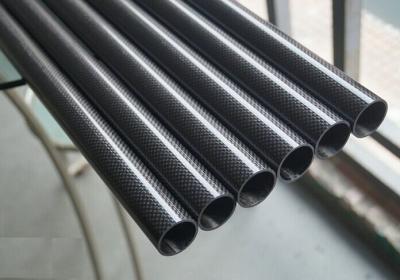 China 1mm 10mm 16mm  thickness Carbon fiber Tubes / Rods Resistant to Corrosion and Wear for sale