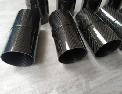 Chine tube intérieur de 5,394 de pouce 1.7mm du sergé 3K externe convexe épais du sergé 3K de carbone de fibre CF de tuyauterie pour des systèmes d'entrée d'air à vendre