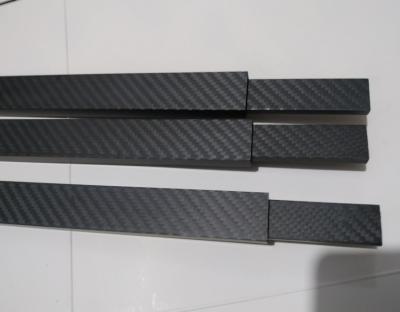 China Customized high stiff firm twill matte  carbon fiber square pipe Rectanglar tube for sale