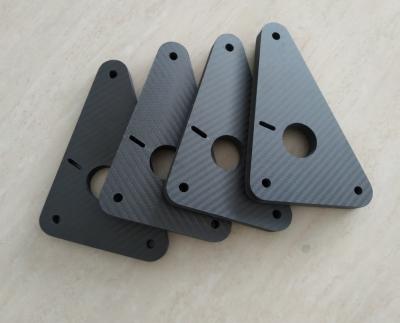 China Custom made CNC cut carbon fiber laminate sheet plates  Make to order carbon fiber machined parts for sale