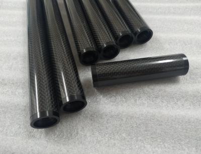 China 3K twill carbon fiber thread tube high modulus carbon tube  carbon fiber rod for sale