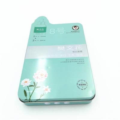 China Recycled Materials Custom Abnormal Tin Metal Box For Cosmetic Packaging for sale