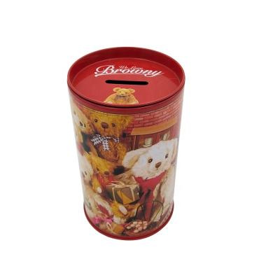 China Recycled Materials Customized Silver Round Metal Tin Box for sale