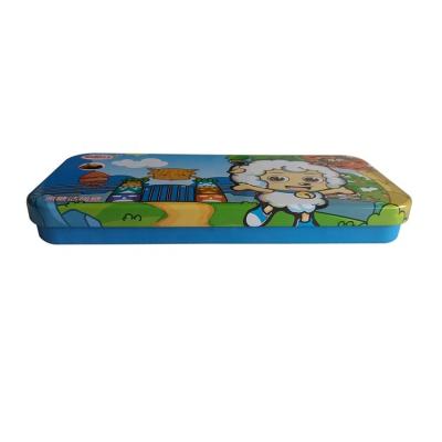 China Recycled Materials Customized Rectangular Tin Pencil Case for sale