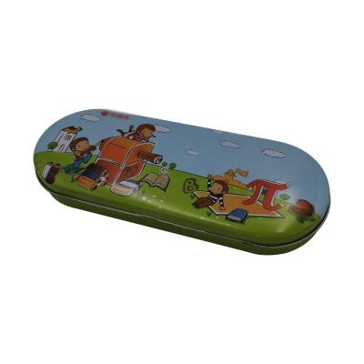 China Custom Printed Stationery Repurposed Materials Tin Pencil Box for sale