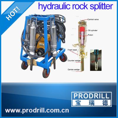 China Pd-250 350 450 Hydraulic Diesel Rock Splitter for Quarry for sale