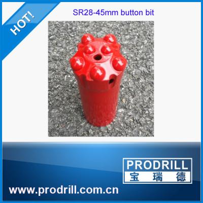 China extension drilling tools SR28 45mm 7buttons standard body hemispherical for quarry for sale