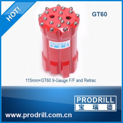 China GT60 115mm guage flat face retrac 20 buttons for long-hole for sale