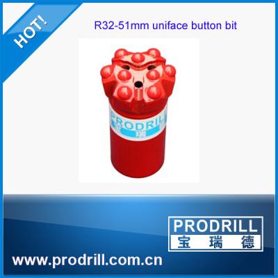 China R32-51mm uniface button bit for Quarry & mining for sale