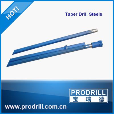 China Hex.22 108mm Carburized Anti-Wear Tapered Drill Rods for Mining for sale