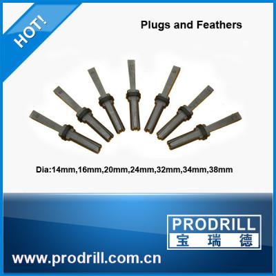 China splitting wedge /feather and wedge /hand splitter for rock drilling for sale