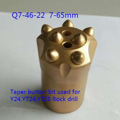 China Taper Drill Rod Button Bits for sale