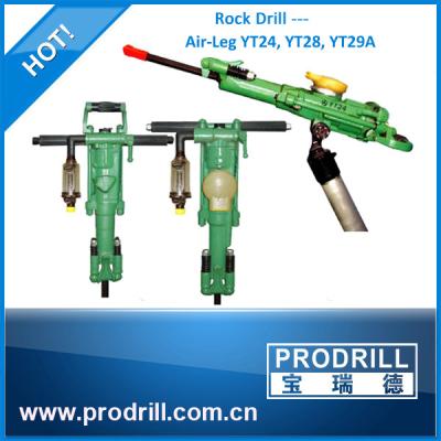 China Y6/Y24/ Ty24c/Y28 /Yt24/ Ty28 Hand Hold Air-Leg Penumatic Rock Drill for quarrying for sale