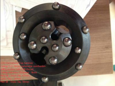 China Top hammer Casing O.D 76mm symmetrix overburden drilling system with T38 thread for sale