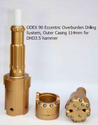 China ODEX 90 Eccentric Overburden Drilling System Outer Casing 114mm for DHD3.5 hammer for sale