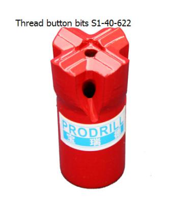 China S1-40-622  Thread Button Bits with good quality for sale