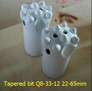 China Q8-33-12 22-65mm Tapered button drill bit for sale