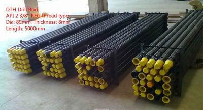 China DTH drill pipe, diameter 89mm, L=5000mm, wall thickness 8mm for sale