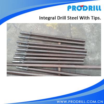 China Integral Drill Steels without tips hex22*108, L1220mm for sale