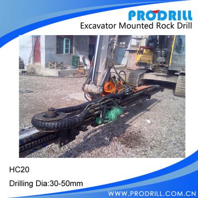 China PD-90 Hydraulic Excavator Mounted Rock Drilling Rig for sale