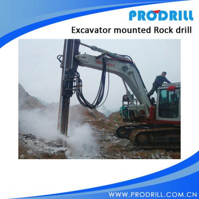 China PD-90 Hydraulic Excavator Mounted Rock Drilling Rig for sale