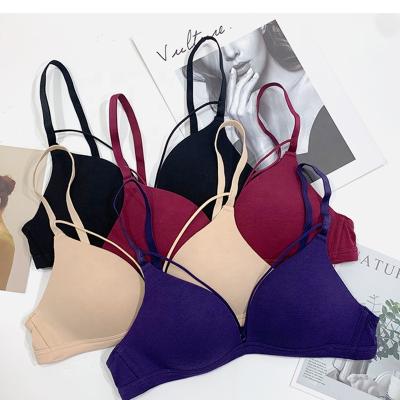 China Li Yan Breathable Comfortable French Bra Women's Free Sexy One-Piece Lingerie Bralette Seamless One-Piece Wire Bra for sale