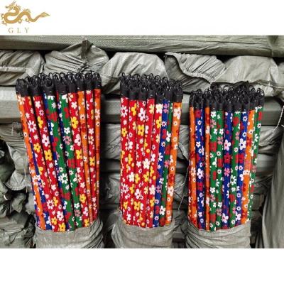 China Straight Hot Selling PVC Coated Broom Stick With Wire Wood Broomstick for sale