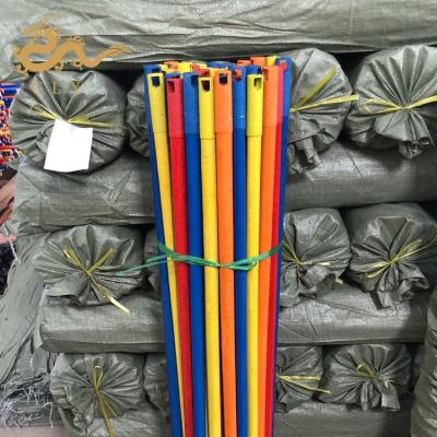 China Straight Products Plastic Broom PVC Coated Escobas Wooden Handles for sale