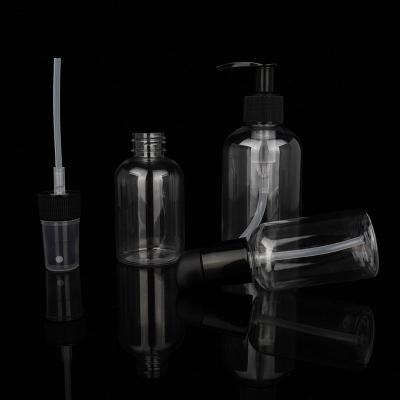 China Non Spill China Factory 30ml 100ml 120ml 200ml 250ml Pet Bottle With Sprayer Pet Lotion Pump Bottle for sale