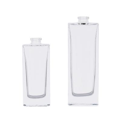 China Non Spill 100ml 50ml 30ml Square Perfume Bottles Glass Perfume Bottle Small Perfume Bottle for sale