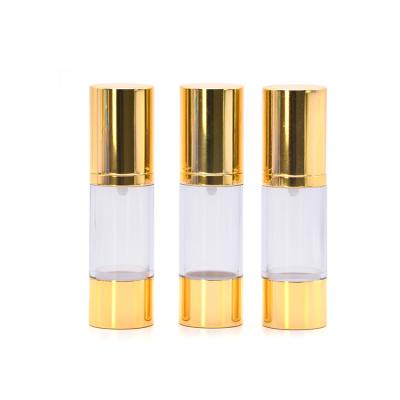 China 15ml 30ml 50ml Recyclable Cosmetic Clear Plastic Airless Spray Bottle Pump With Factory Price for sale