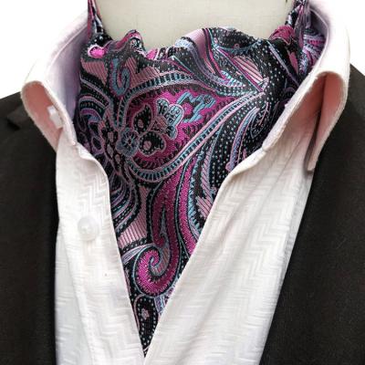 China Fashion Jacquard Fashion Paisley Folard Mens Neckerchief Casual Cravate Homme Polyester Jacquard Woven Ties For Mens Italian for sale