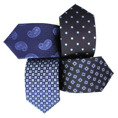 China Wholesale Corbatas De Seda Fashion Cool Italian Woven Silk Men's Ties Dot Silk Ties For Men Fashion for sale