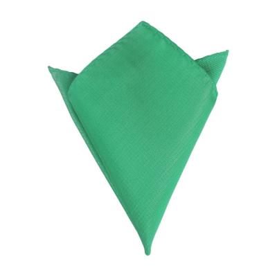 China Jacquard Handkerchief Green Jacquard Silk Woven OEM Pocket Square Handkerchief For Men WPS019 for sale